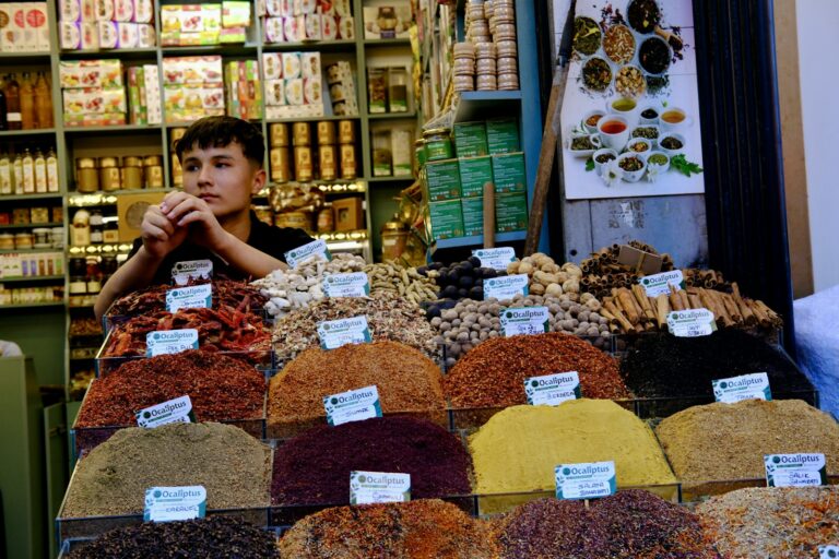 A Walking Route Through the Historic Spice Bazaar Stalls